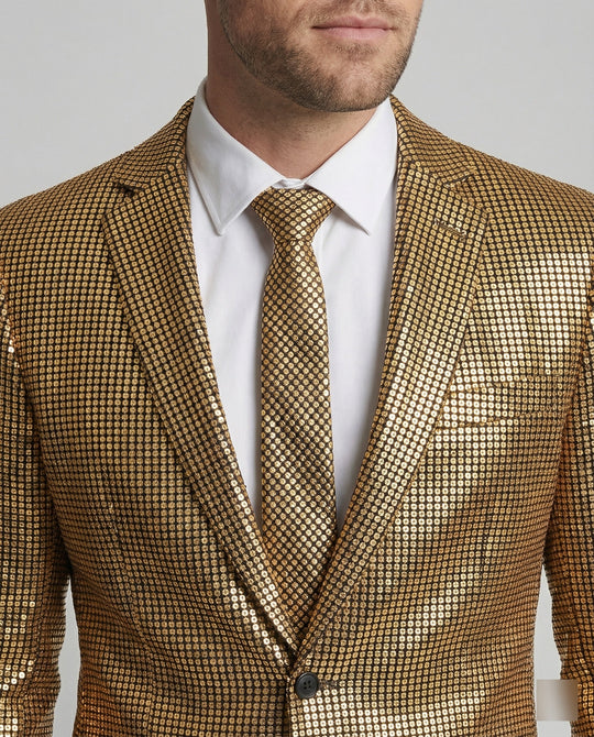 Herren Abendanzug mit Glanzmuster Slim Fit