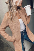 Schmaler Schnitt Strukturierte Oberfläche Offene Front Eleganter Stil