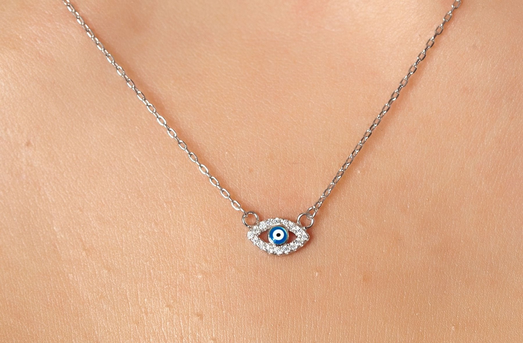 Nazar Kette aus Silber - Evil Eye Kette für Damen | Shop Nory