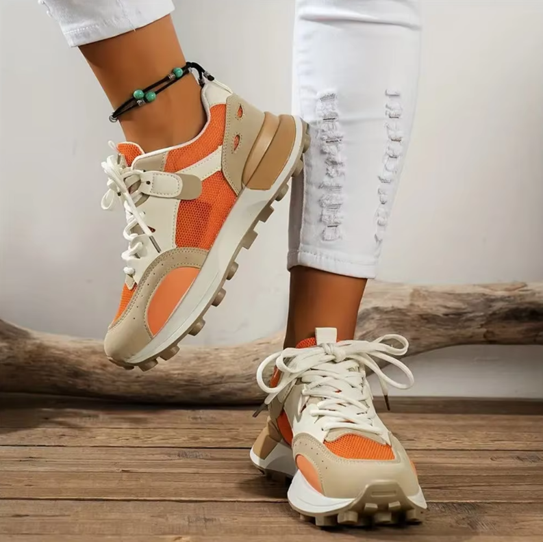Damen Atmungsaktive Bunte Sneakers Shopnory
