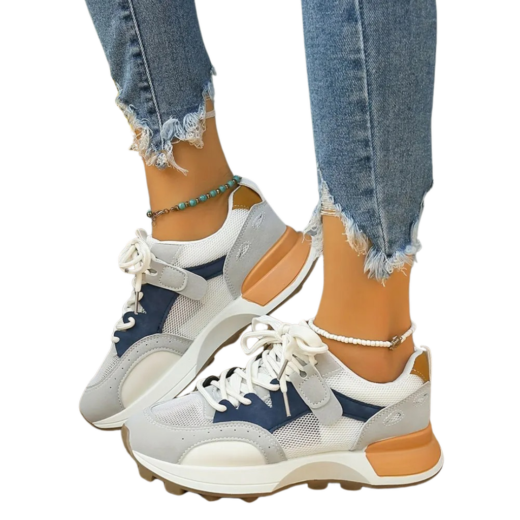 Damen Atmungsaktive Bunte Sneakers Shopnory