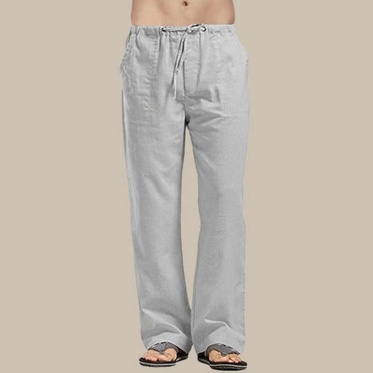 Bequeme Leinen Strandhose für Herren