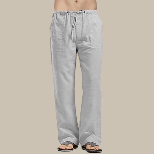Bequeme Leinen Strandhose für Herren