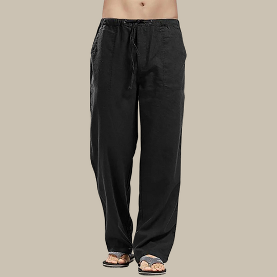 Bequeme Leinen Strandhose für Herren