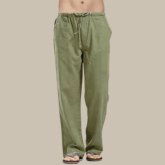 Bequeme Leinen Strandhose für Herren
