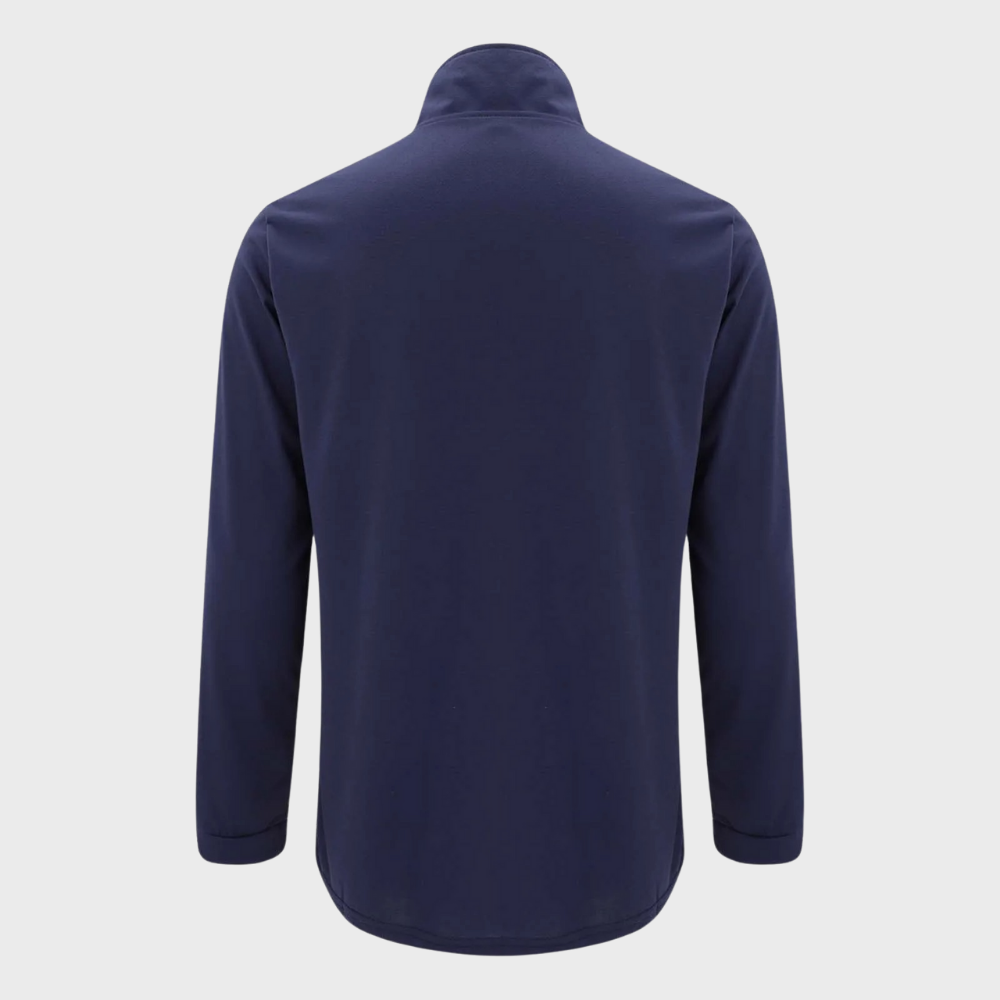 Bequemer Herren-Reißverschluss-Pullover mit niedrigem Kragen