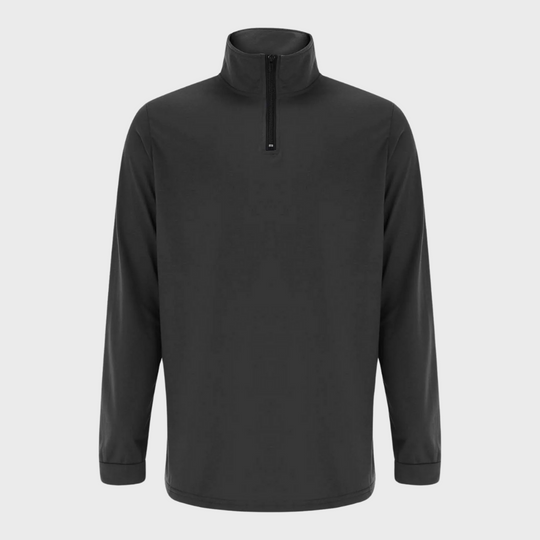 Bequemer Herren-Reißverschluss-Pullover mit niedrigem Kragen