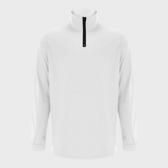 Bequemer Herren-Reißverschluss-Pullover mit niedrigem Kragen