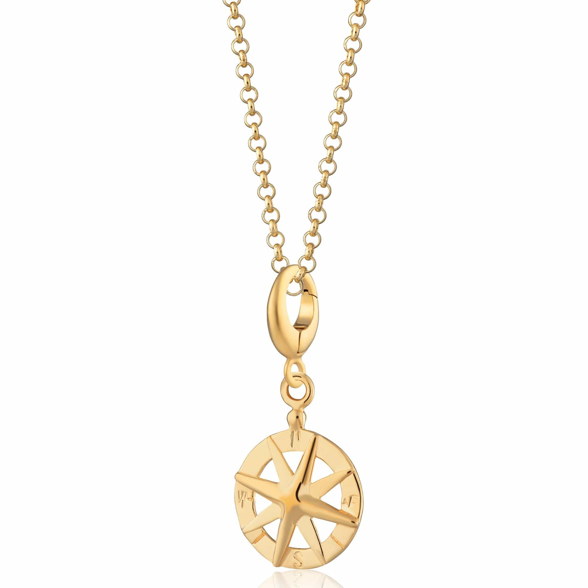 Gold Compass Charm Halskette | Shop Nory