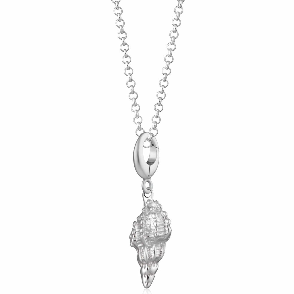 Silber Conch Shell Charm Halskette | Shop Nory