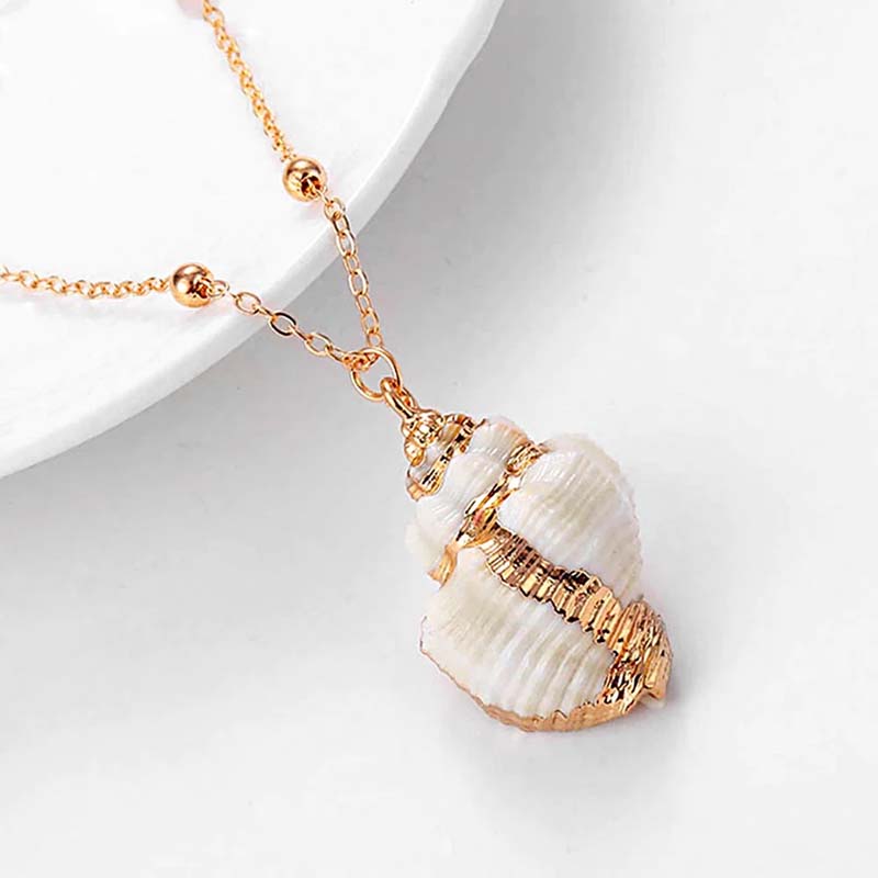 Böhmische Muschel-Anhänger-Halskette | Shop Nory