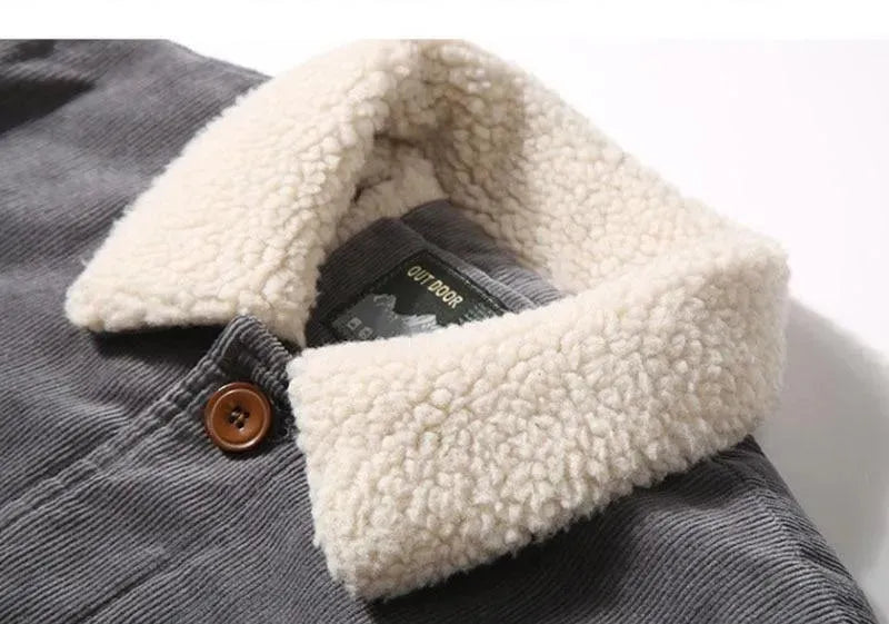 Corduroy Winterjacke für Männer