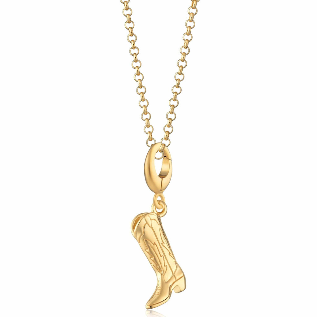 Gold Cowboy-Stiefel Charm Halskette | Shop Nory