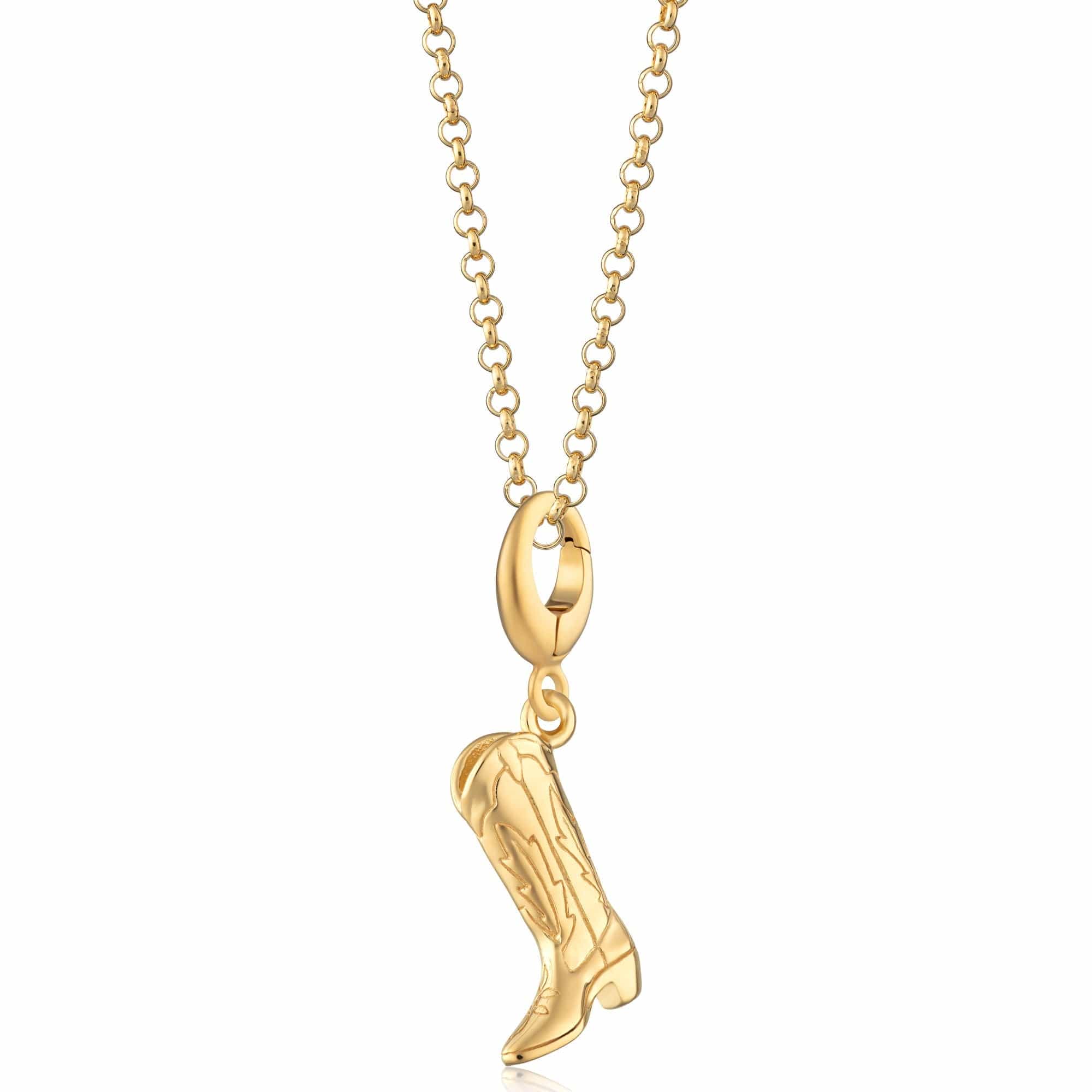 Gold Cowboy-Stiefel Charm Halskette | Shop Nory