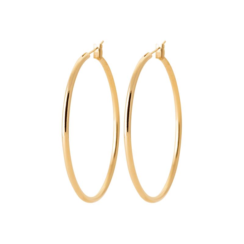Ohrringe Creolen 4cm - 16Karat vergoldet | Shop Nory