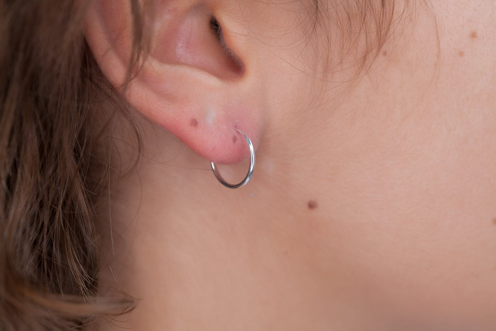 14mm Creolen aus Silber | Shop Nory