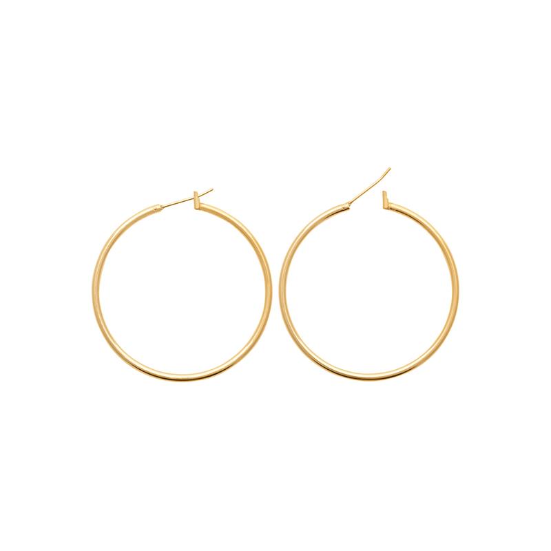 Ohrringe Creolen 4cm - 16Karat vergoldet | Shop Nory