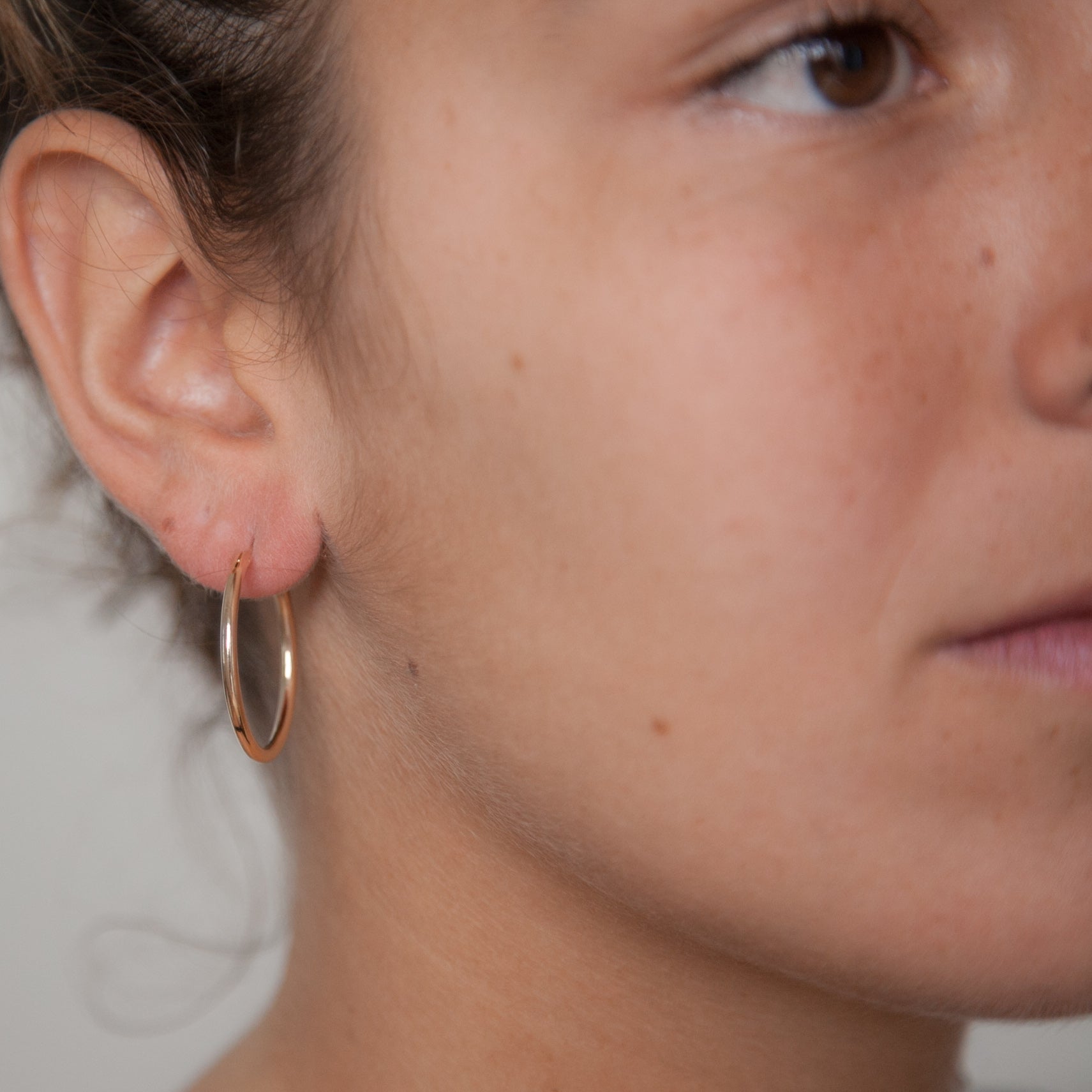 Vergoldete Creolen // 25 mm | Shop Nory