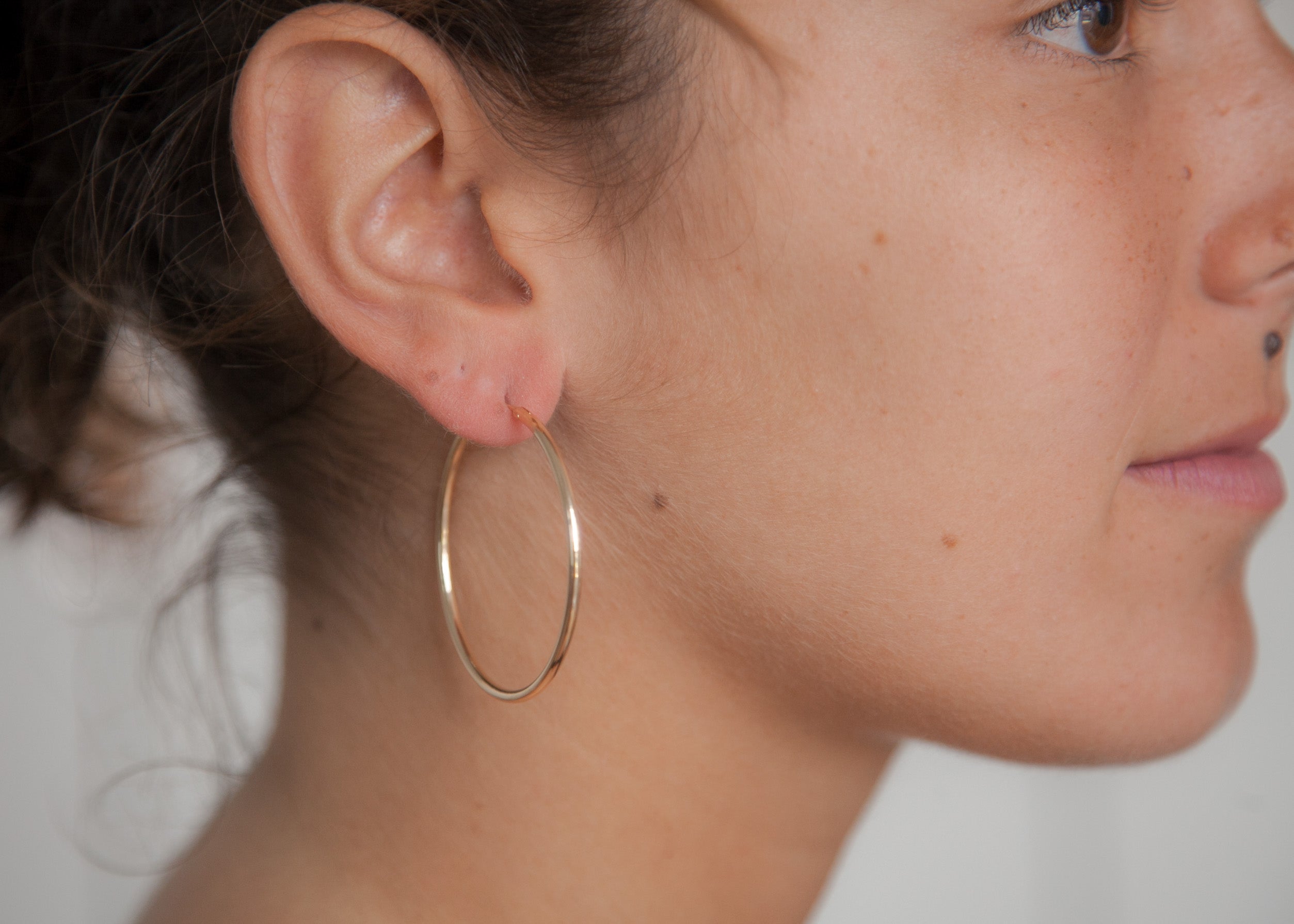 Ohrringe Creolen 4cm - 16Karat vergoldet | Shop Nory
