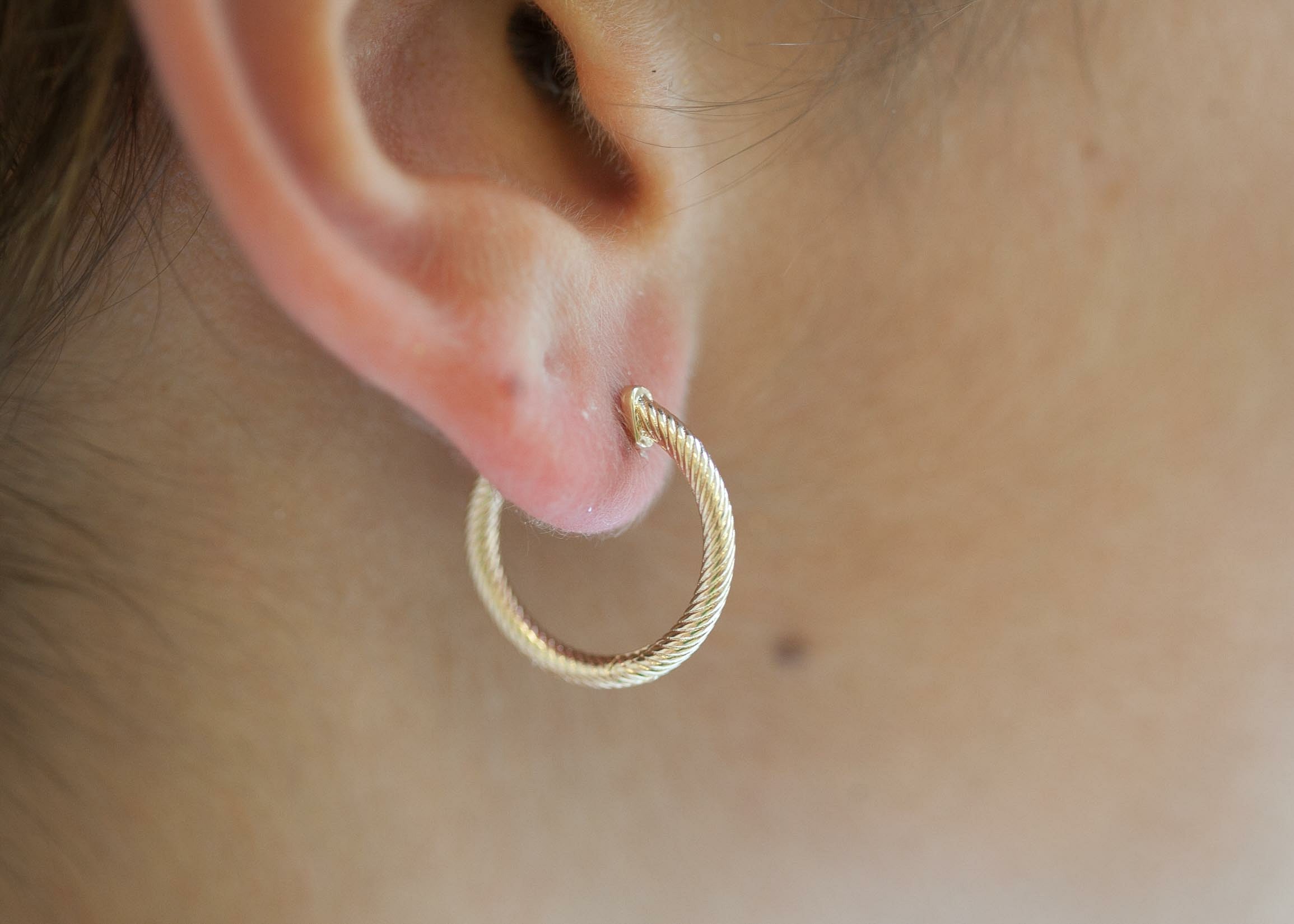 Vergoldete Creolen // 20 mm | Shop Nory