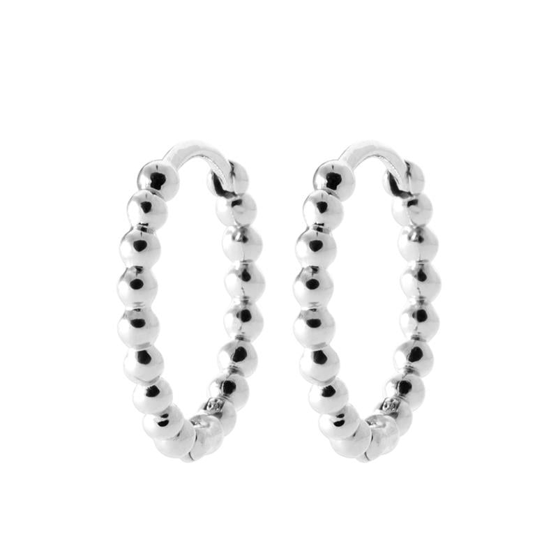 Kugel Creolen - Damen Creolen aus Silber | Shop Nory