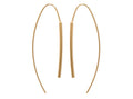 Minimalistische offene Creolen - 16Karat vergoldet | Shop Nory