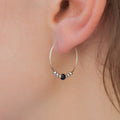 Creolen mit Perlen aus Silber | Shop Nory