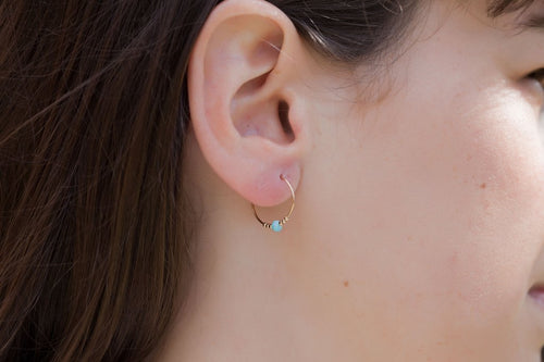Creolen mit Perlen ♡ 16Karat vergoldet ♡ | Shop Nory