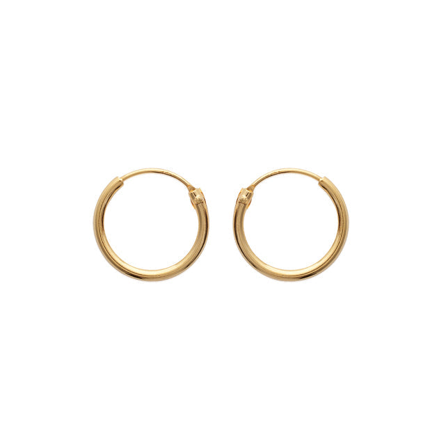 Kleine Ohrringe Creolen 14mm Vergoldet | Shop Nory