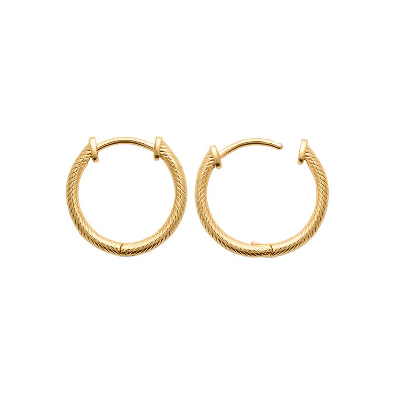 Vergoldete Creolen // 20 mm | Shop Nory