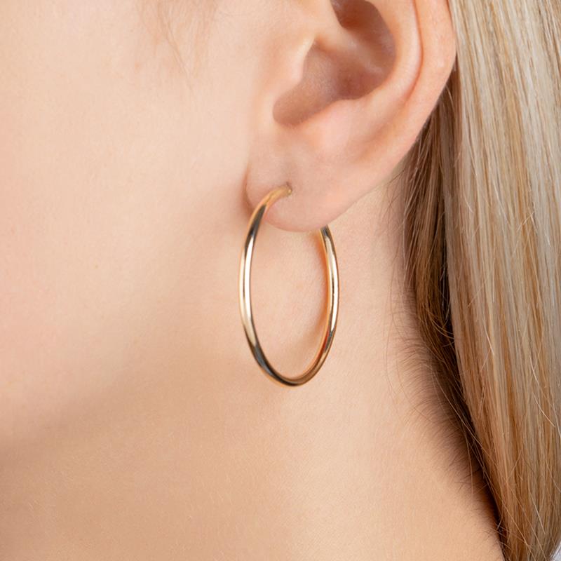 Ohrringe Creolen - 16Karat vergoldet | Shop Nory