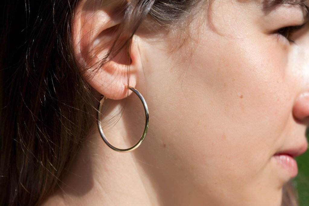 Ohrringe Creolen - 16Karat vergoldet | Shop Nory