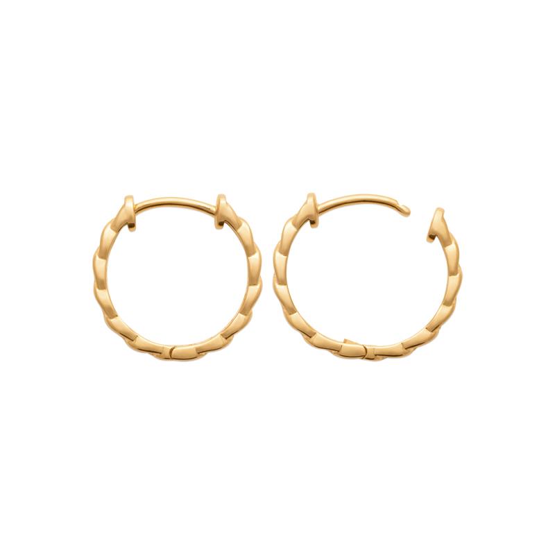 Creolen Ketten-Form - 16Karat vergoldet | Shop Nory