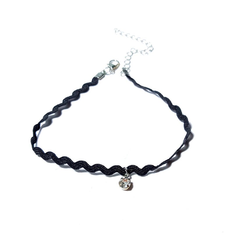 Häkel-Schwarze Fußkette | Shop Nory