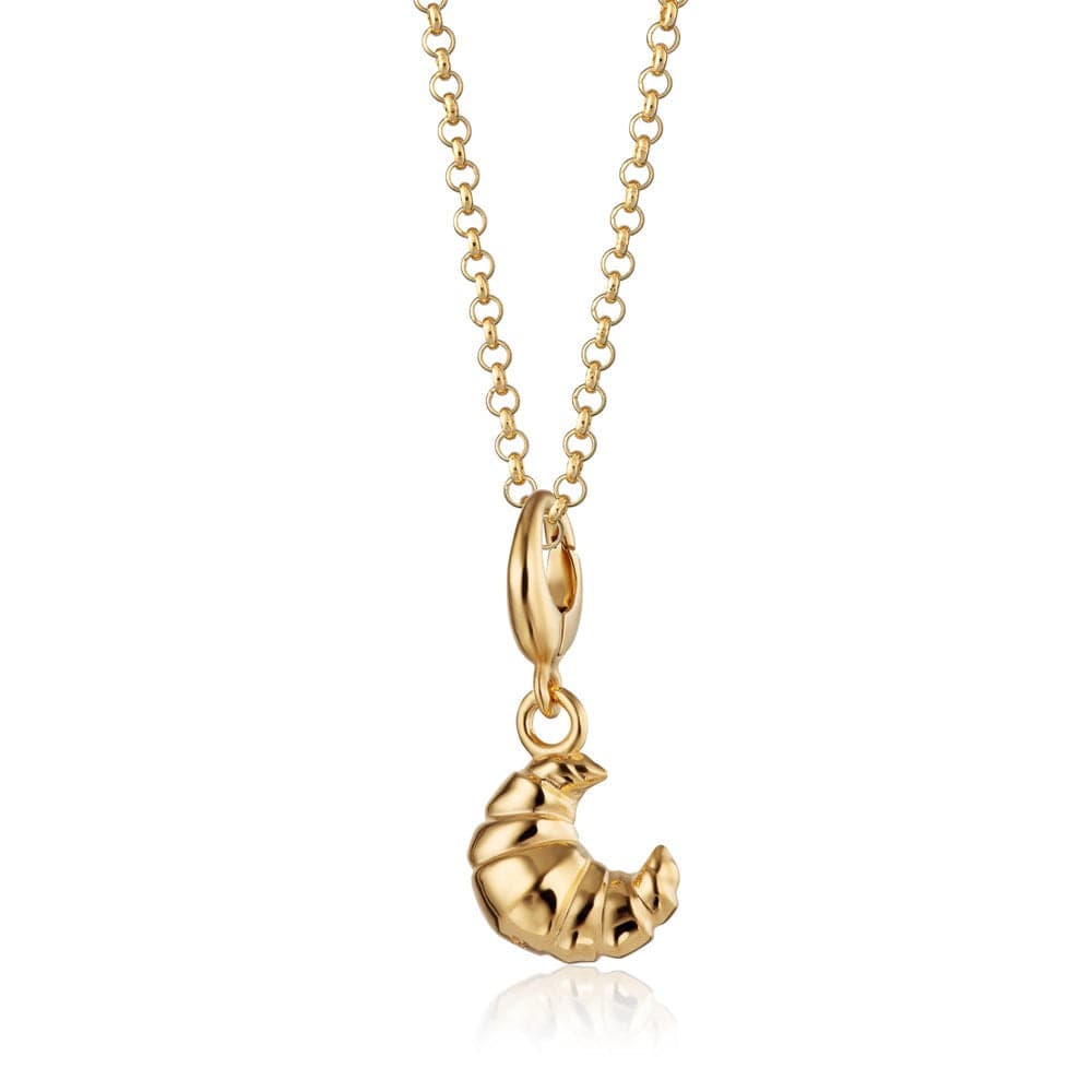 Gold Croissant Charm Halskette | Shop Nory