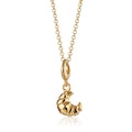 Gold Croissant Charm Halskette | Shop Nory