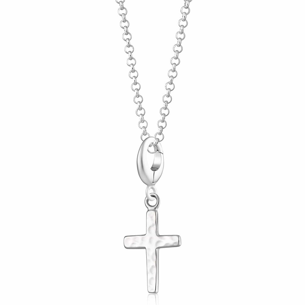 Silber Kreuz Charme Halskette | Shop Nory