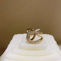 Kreuz Goldfarbe Offene Ringe | Shop Nory