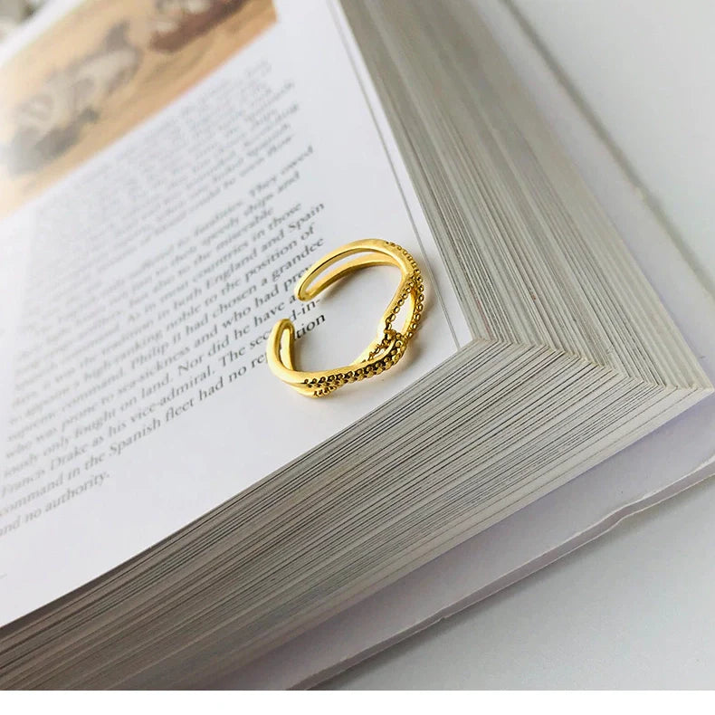 Kreuzseitig offenes verstellbares Ring | Shop Nory