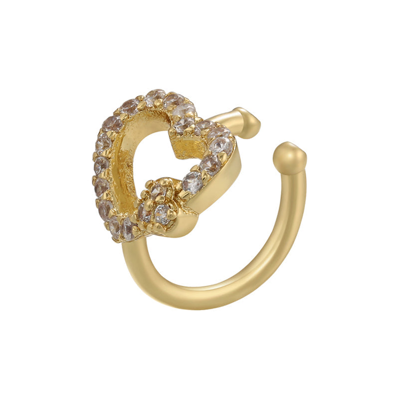 Kristall Ohr Cuff Herzform Ohr Clip | Shop Nory