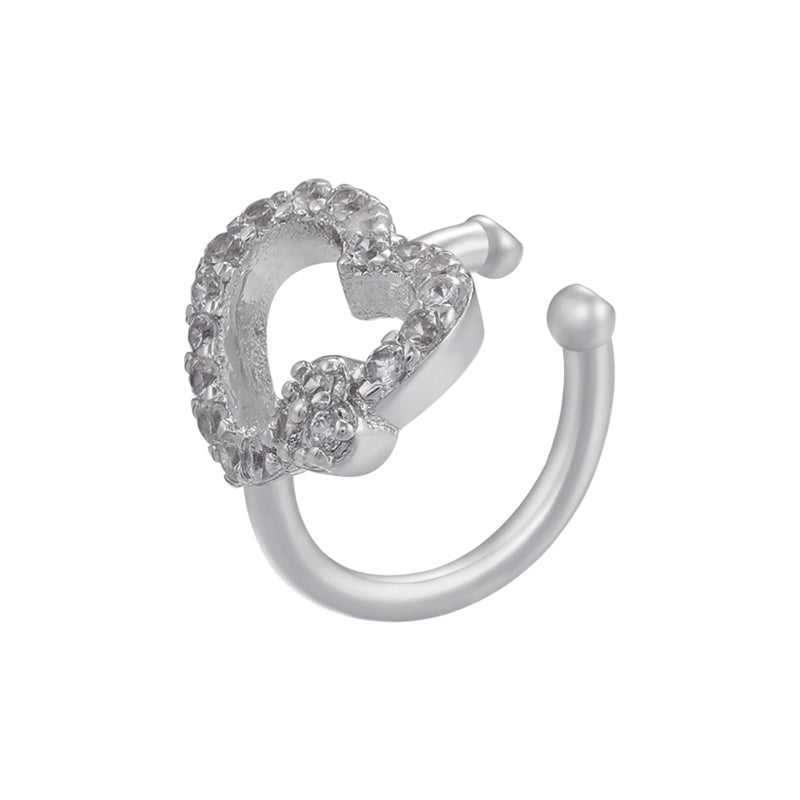 Kristall Ohr Cuff Herzform Ohr Clip | Shop Nory