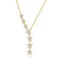 Kristall Silber/Gold/Roségold Stern Halsketten | Shop Nory