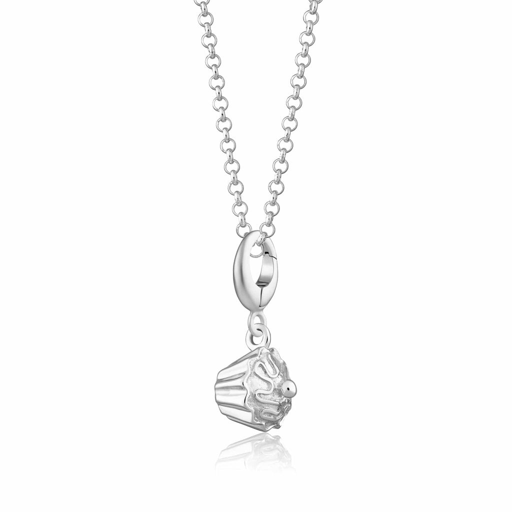Silber Cupcake Charm Halskette | Shop Nory