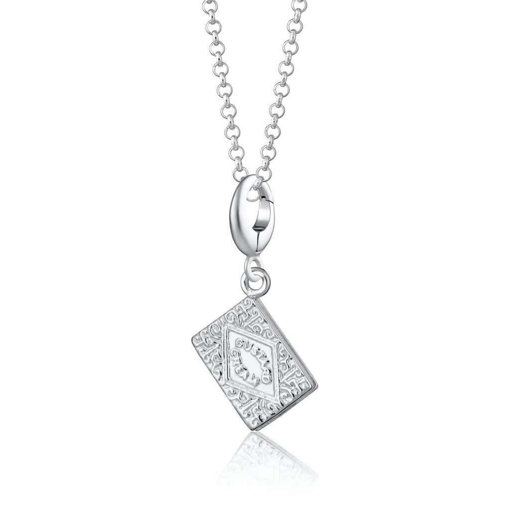 Silber Creme Biscuit Charm Halskette | Shop Nory
