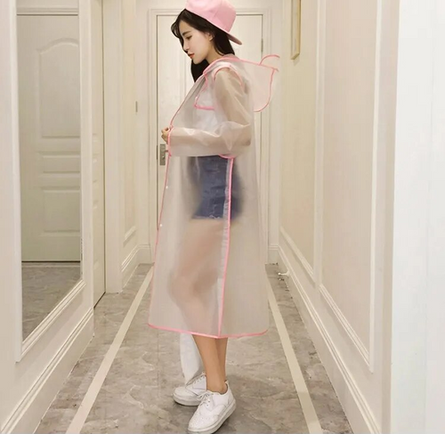 Transparente Regenjacke