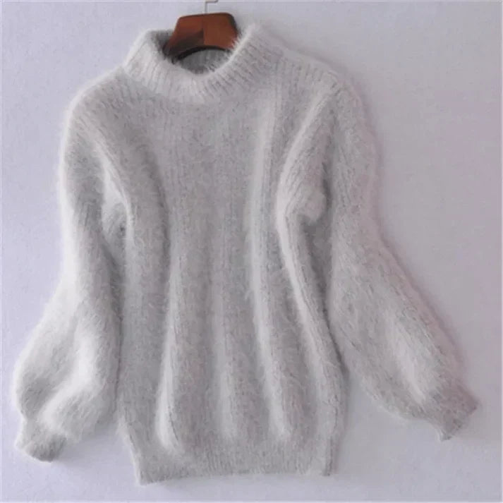 Weinlese Angora Pullover