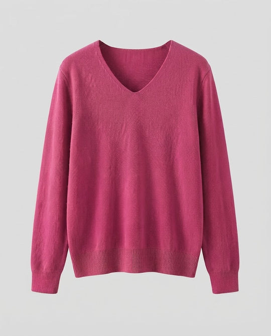 Damen Feinstrick-V-Ausschnitt-Pullover aus kuscheligem Angora-Mix Shop Nory