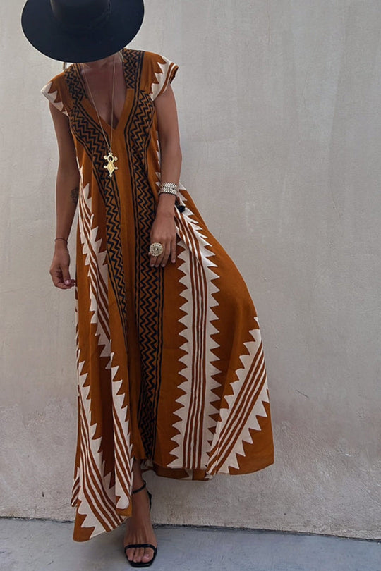 Trendiges, aztekisch inspiriertes LShopnoryerkleid für Damen