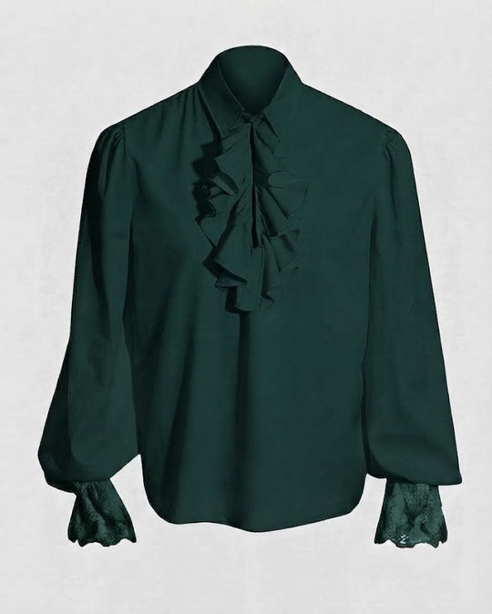 Damen Rüschbluse mit elegantem Kragenbereich Shop Nory