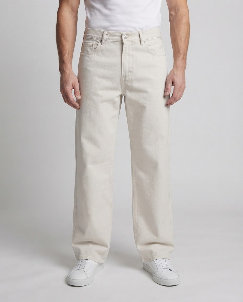 Herren Weit geschnittene Lounge-Chino aus schwerem Twill mit extra langem Saum Shop Nory